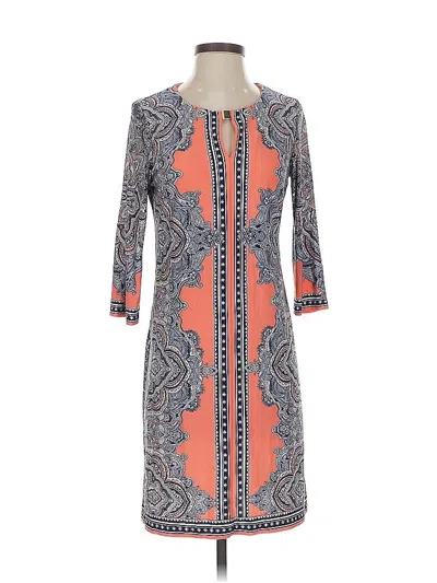 Pre-owned Dressbarn Casual Dress In Orange