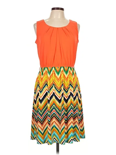 Pre-owned Dressbarn Casual Dress In Orange
