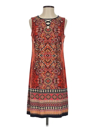 Pre-owned Dressbarn Casual Dress In Red