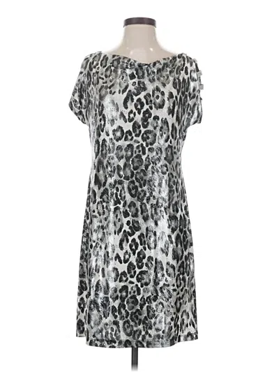 Pre-owned Dressbarn Casual Dress In Silver