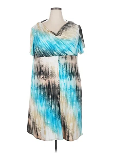 Pre-owned Dressbarn Casual Dress In Teal