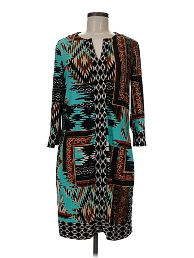 Pre-owned Dressbarn Casual Dress In Teal
