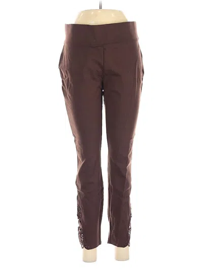 Pre-owned Dressbarn Casual Pants In Brown