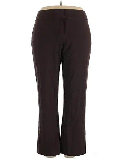 Pre-owned Dressbarn Casual Pants In Brown