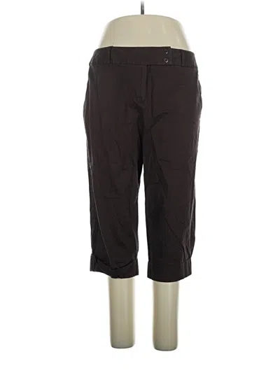 Pre-owned Dressbarn Casual Pants In Brown