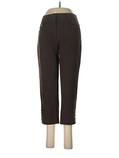Pre-owned Dressbarn Casual Pants In Brown