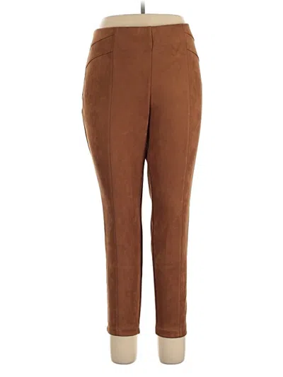 Pre-owned Dressbarn Casual Pants In Brown