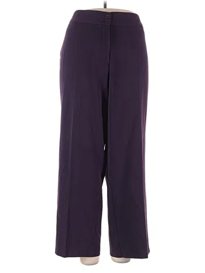 Pre-owned Dressbarn Casual Pants In Purple