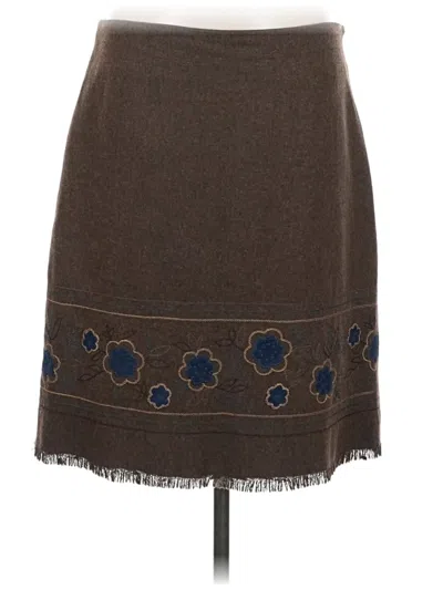 Pre-owned Dressbarn Casual Skirt In Brown