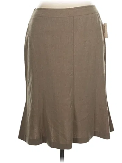 Pre-owned Dressbarn Casual Skirt In Brown