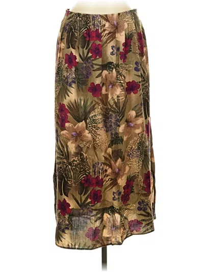Pre-owned Dressbarn Casual Skirt In Gold