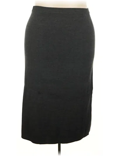 Pre-owned Dressbarn Casual Skirt In Gray