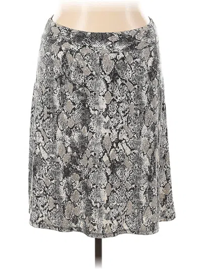 Pre-owned Dressbarn Casual Skirt In Silver