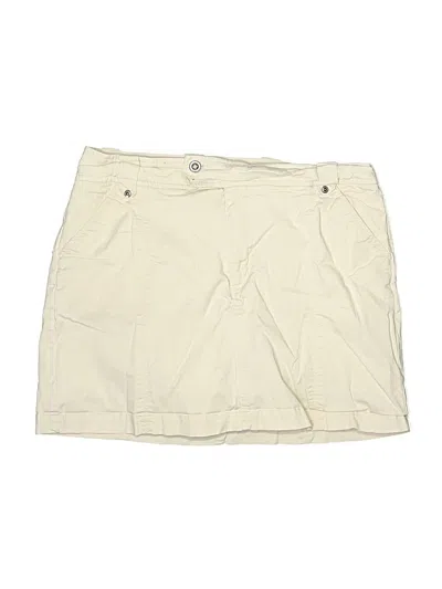 Pre-owned Dressbarn Casual Skirt In White