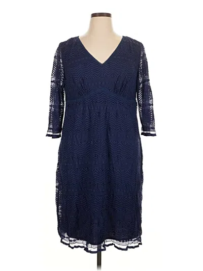 Pre-owned Dressbarn Cocktail Dress In Blue