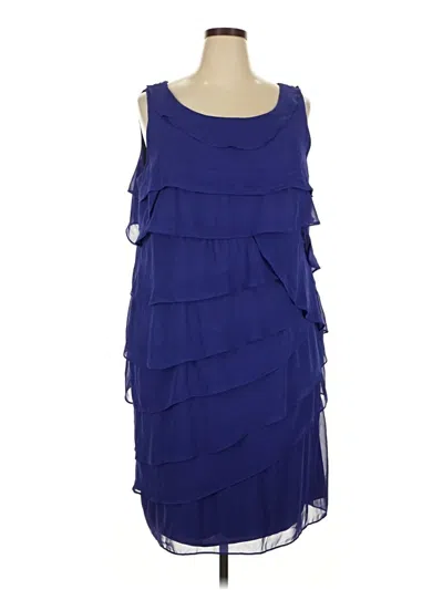 Pre-owned Dressbarn Cocktail Dress In Blue