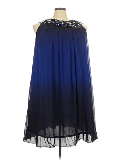 Pre-owned Dressbarn Cocktail Dress In Blue