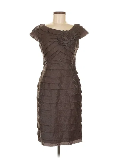 Pre-owned Dressbarn Cocktail Dress In Brown