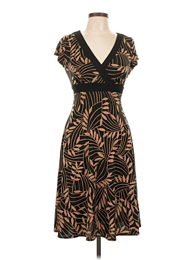 Pre-owned Dressbarn Cocktail Dress In Brown
