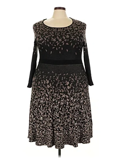 Pre-owned Dressbarn Cocktail Dress In Brown