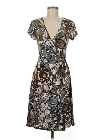 Pre-owned Dressbarn Cocktail Dress In Brown