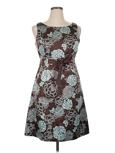 Pre-owned Dressbarn Cocktail Dress In Brown