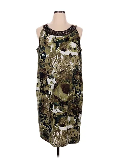 Pre-owned Dressbarn Cocktail Dress In Brown