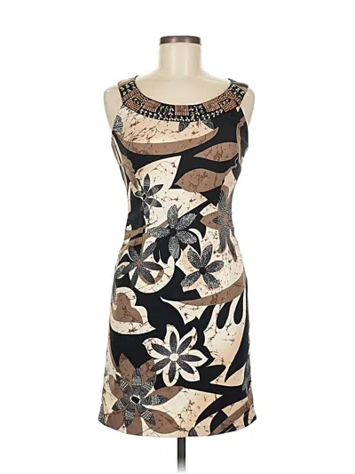 Pre-owned Dressbarn Cocktail Dress In Brown