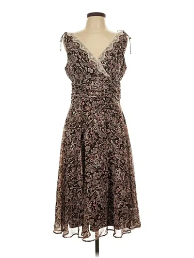 Pre-owned Dressbarn Cocktail Dress In Brown