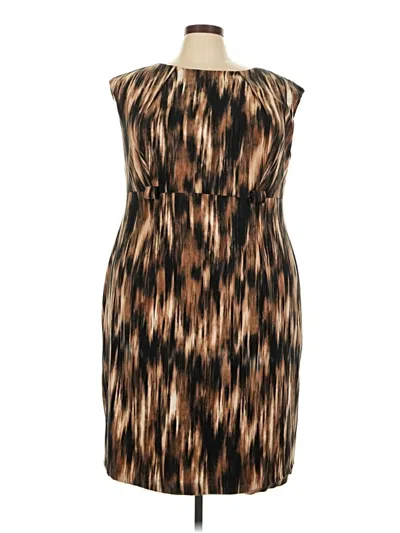 Pre-owned Dressbarn Cocktail Dress In Brown