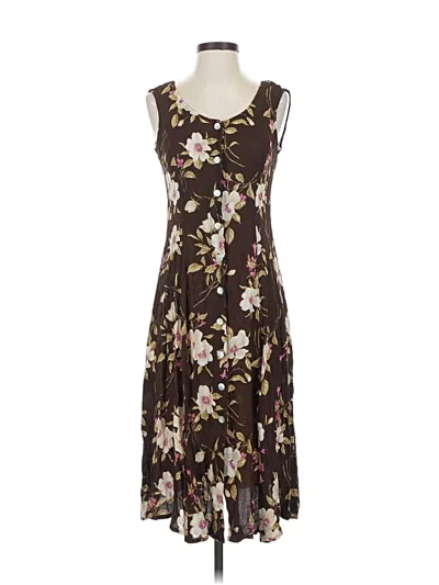 Pre-owned Dressbarn Cocktail Dress In Brown