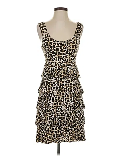 Pre-owned Dressbarn Cocktail Dress In Brown