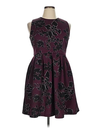 Pre-owned Dressbarn Cocktail Dress In Burgundy