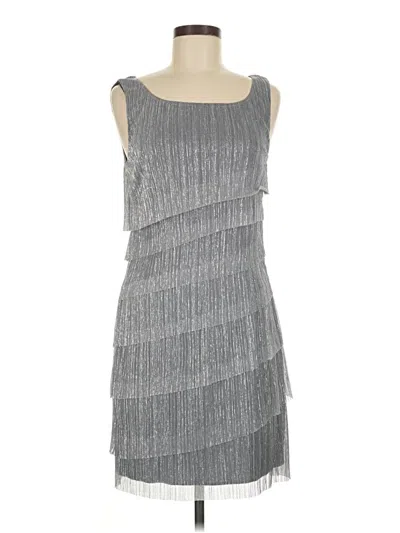 Pre-owned Dressbarn Cocktail Dress In Gray