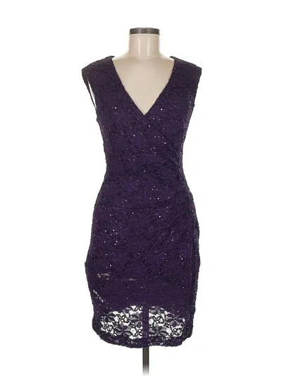 Pre-owned Dressbarn Cocktail Dress In Purple