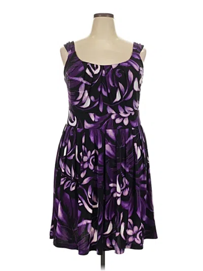 Pre-owned Dressbarn Cocktail Dress In Purple