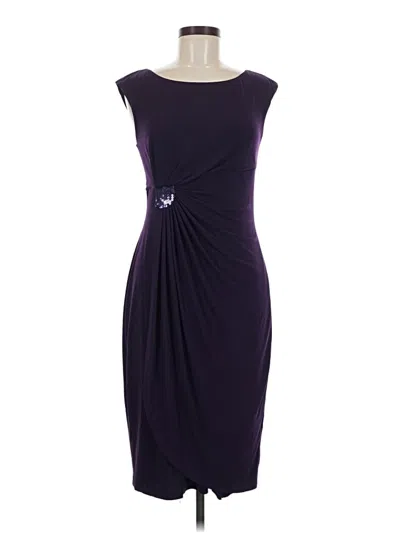 Pre-owned Dressbarn Cocktail Dress In Purple