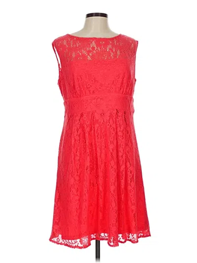 Pre-owned Dressbarn Cocktail Dress In Red