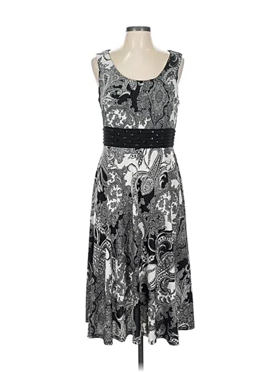 Pre-owned Dressbarn Cocktail Dress In Silver