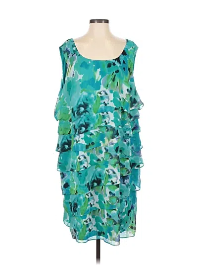 Pre-owned Dressbarn Cocktail Dress In Teal