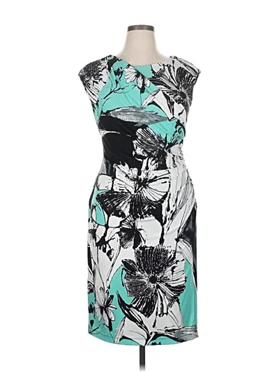 Pre-owned Dressbarn Cocktail Dress In Teal