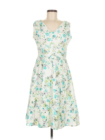 Pre-owned Dressbarn Cocktail Dress In White