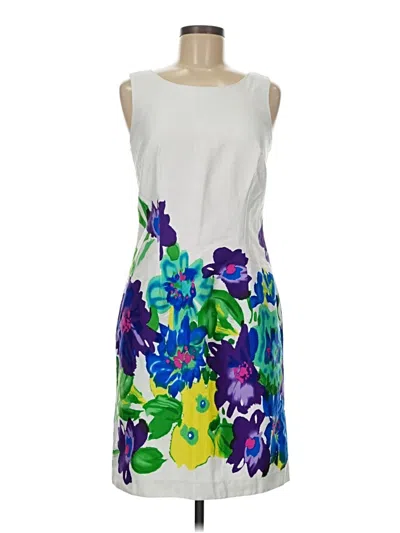 Pre-owned Dressbarn Cocktail Dress In White