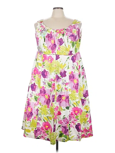 Pre-owned Dressbarn Cocktail Dress In White