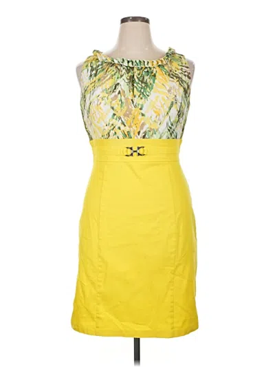 Pre-owned Dressbarn Cocktail Dress In Yellow