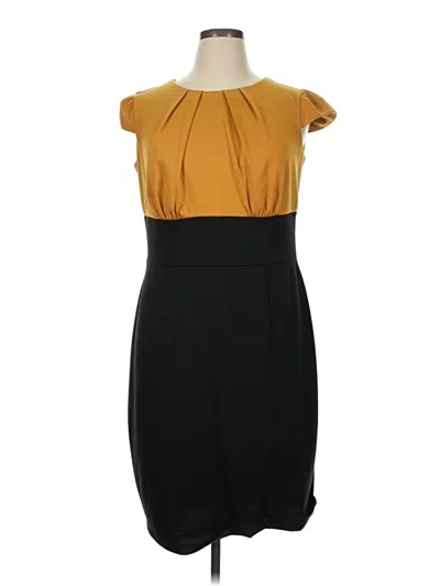 Pre-owned Dressbarn Cocktail Dress In Yellow