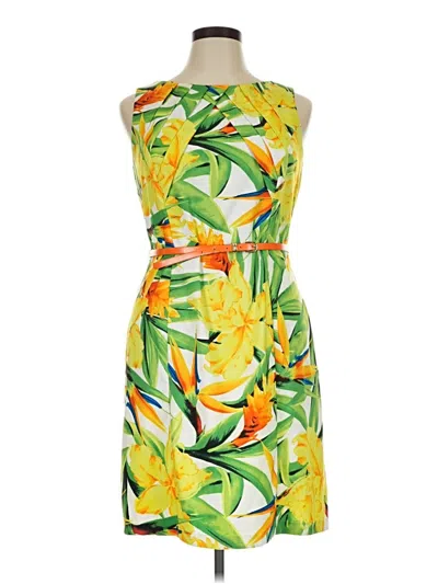 Pre-owned Dressbarn Cocktail Dress In Yellow