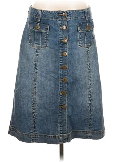 Pre-owned Dressbarn Denim Skirt In Blue