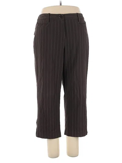 Pre-owned Dressbarn Dress Pants In Brown