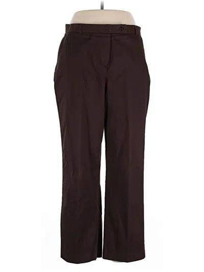 Pre-owned Dressbarn Dress Pants In Brown